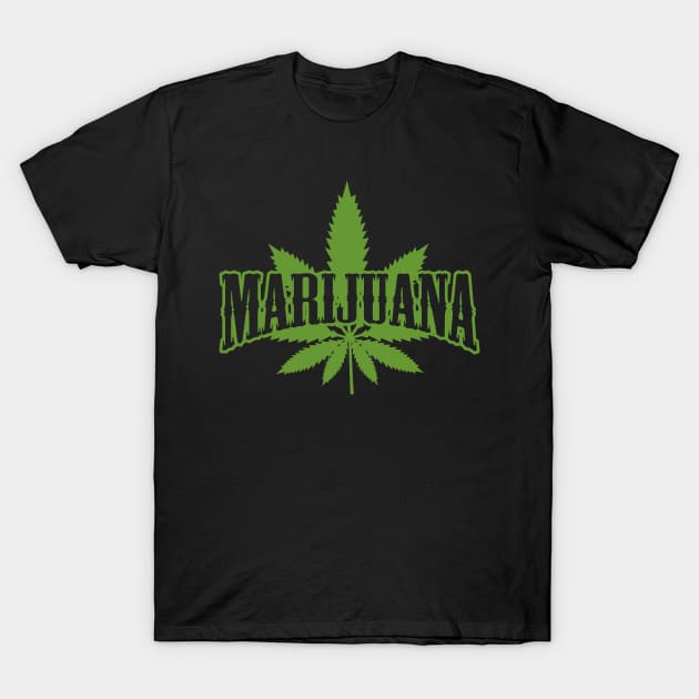 Weed Marijuana Joint T-Shirt by RadStar